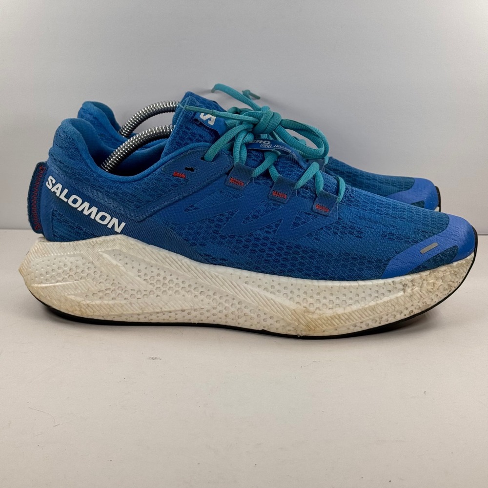 Salomon Aero Glide 2 Mens Blue Running Shoes Sneakers 478105 Size 10